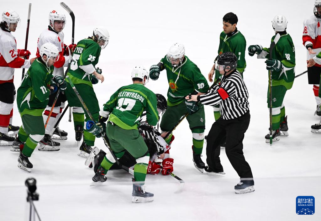 冰球世锦赛激战，加拿大与美国争夺冠军